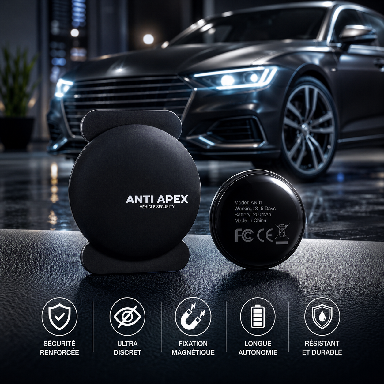 Traceur GPS Bluetooth — Sécurité Véhicule