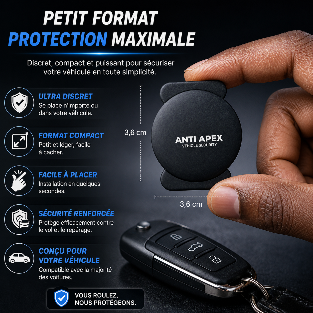 Traceur GPS Bluetooth — Sécurité Véhicule