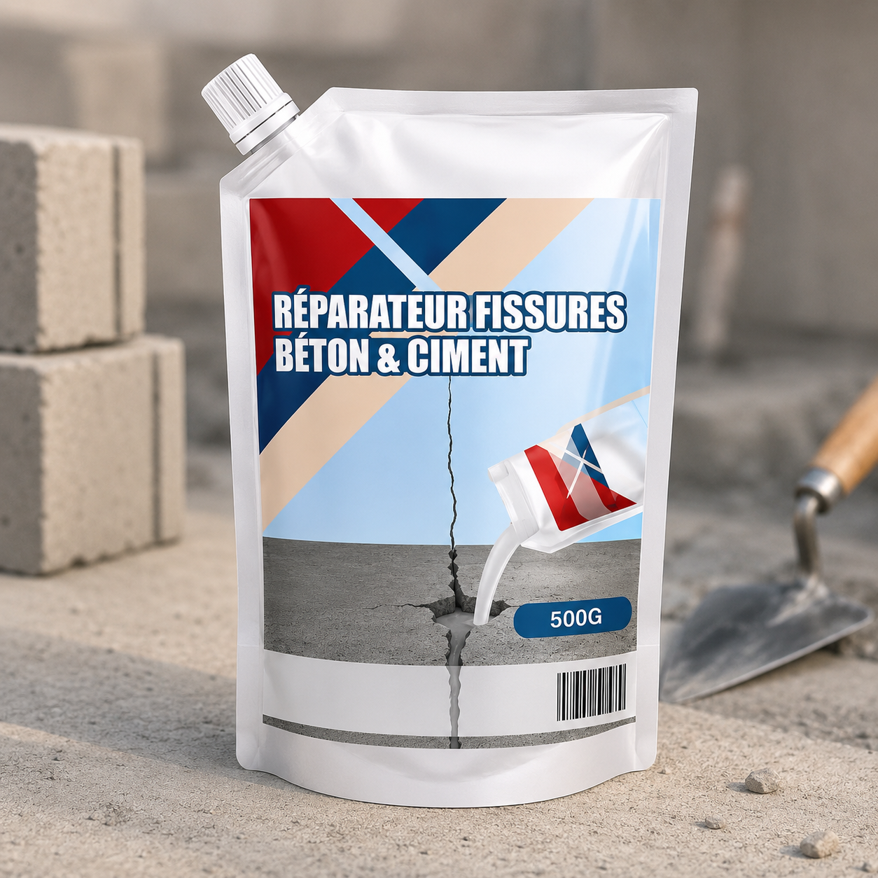 🧱 Réparateur de Fissures Béton Ultra-Résistant