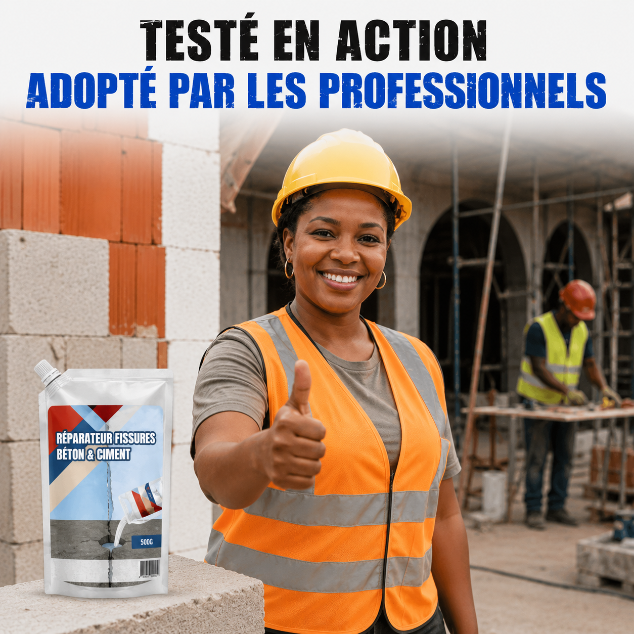 🧱 Réparateur de Fissures Béton Ultra-Résistant