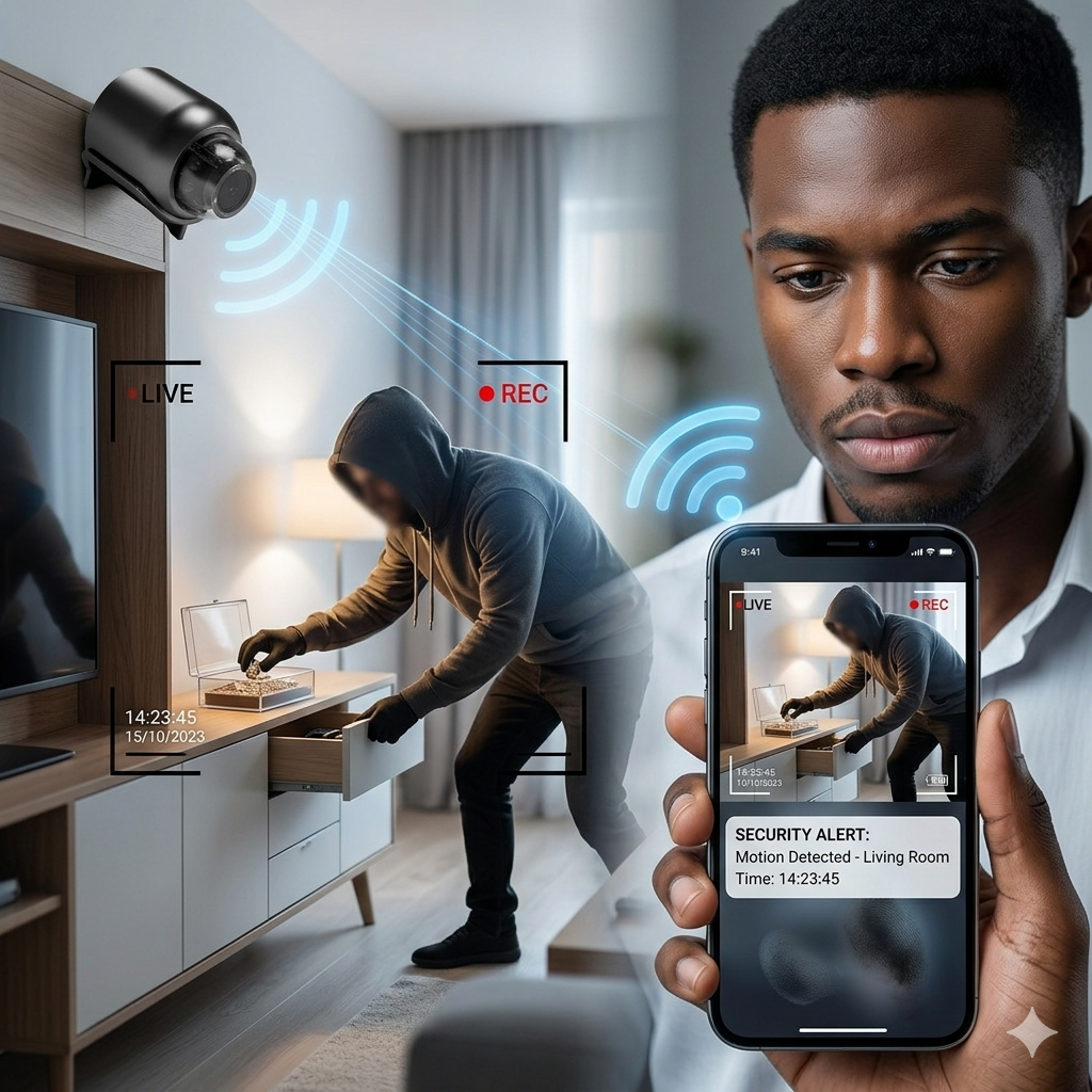 Caméra de sécurité intérieure WiFi X5 HD 1080P