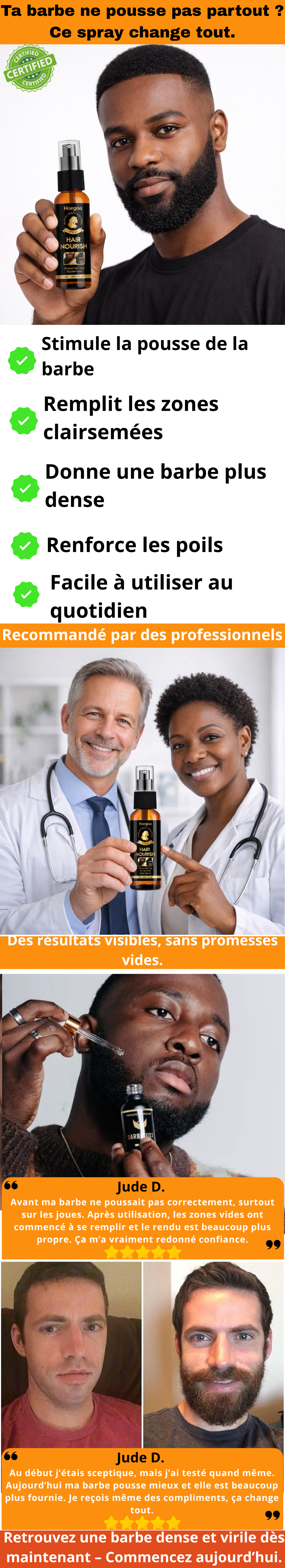 Spray Pousse Barbe Intense