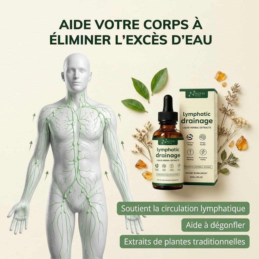 Gouttes Drainage Lymphatique – Dégonflez naturellement, jambes et visage plus légers