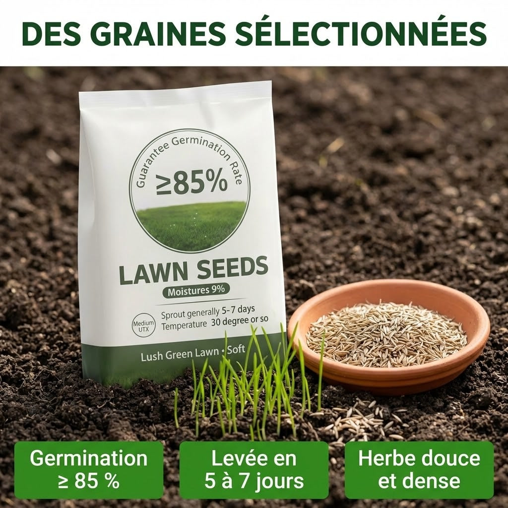 Graines de Gazon Tapis Vert – Une cour verte en quelques semaines